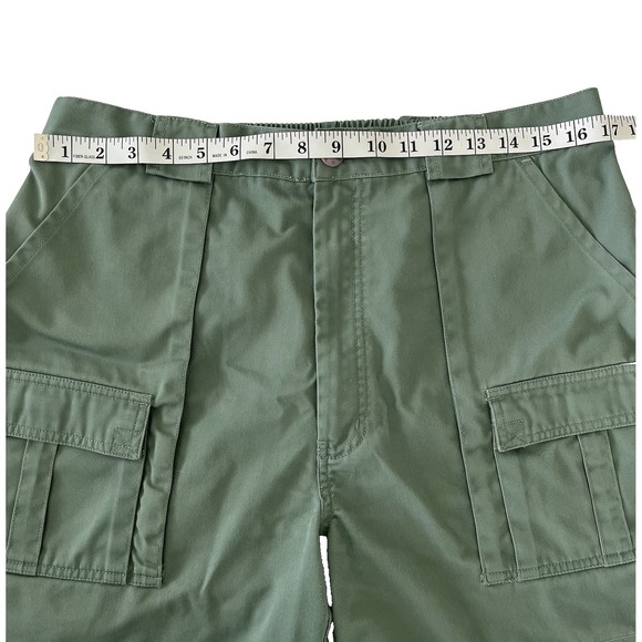 Weekender Men's Trader Cargo Shorts 38 Green Comfort Back-Elastic 6 Pockets‎ - Picture 7 of 11